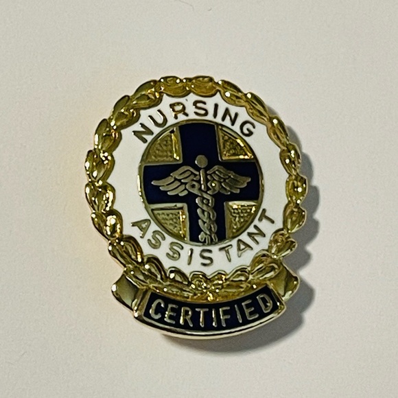 VINTAGE Enamel Pin Certified Nursing Assistant Badge 1977 - Picture 1 of 7